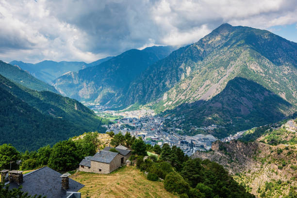 Andorra La Vella Pyrenees Mountains