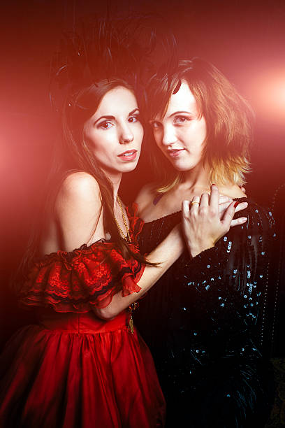 Elegant Girlfriends Nightclub Portrait