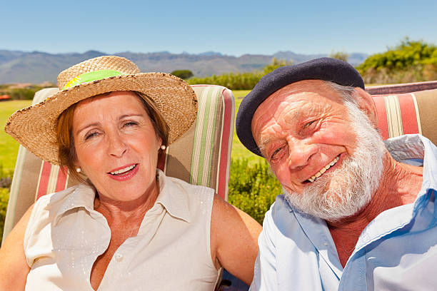 Fun-loving Senior Couple Portrait