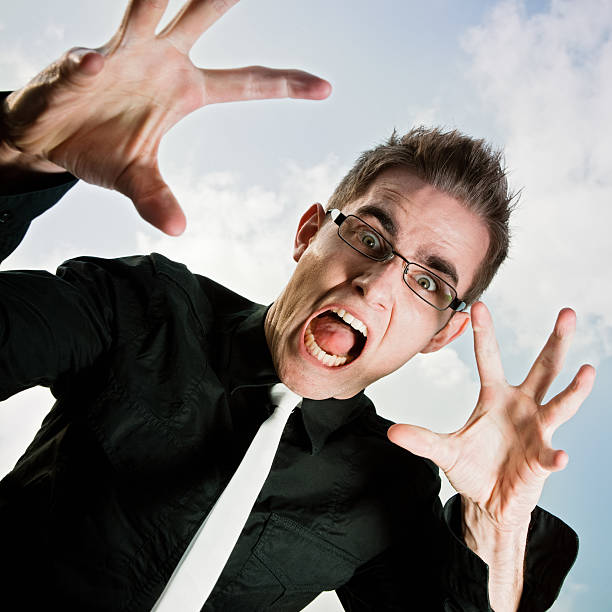 Afraid, Frightened Young Man