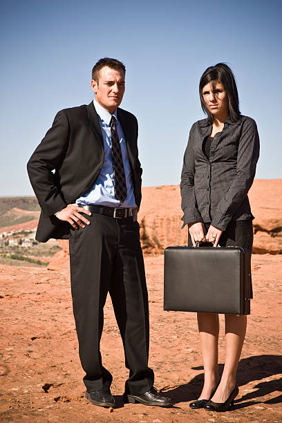 Annoyed Businessteam waiting