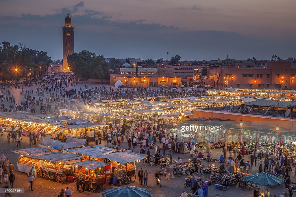 Marrakech Djemma El Fna Square by Night