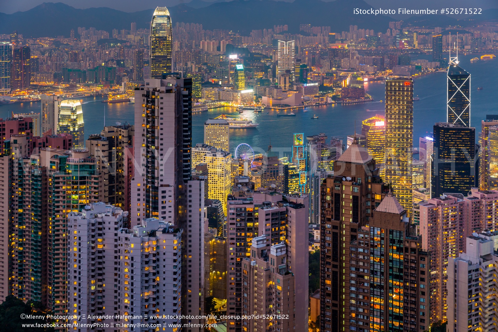 Hong Kong City at Night